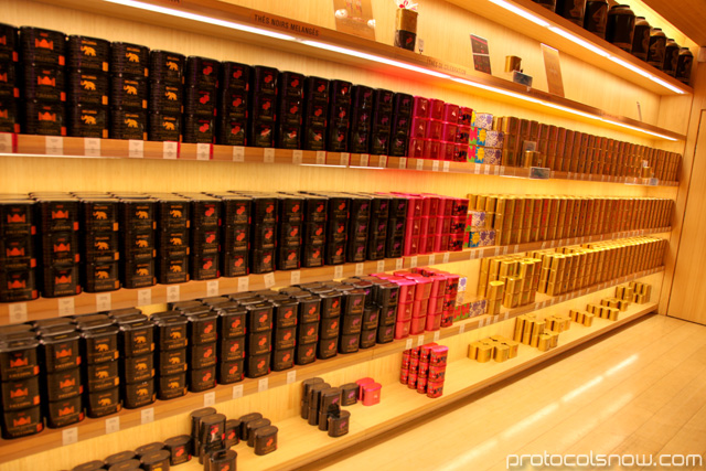 Fauchon store in Paris teas chocolate biscuits