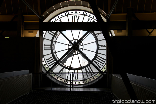 Clock wall at Orsay Museum
