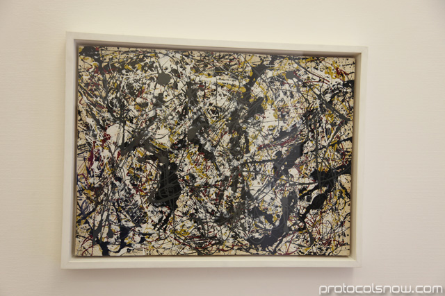 Jackson Pollock painting at Pompidou Museum
