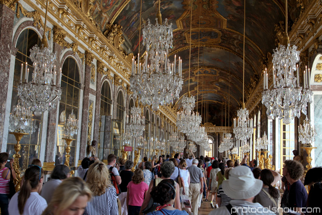 Palace of Versailles chandelier room