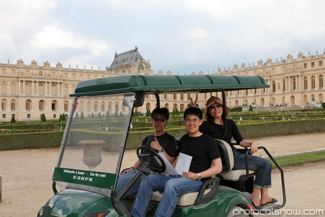 Palace of Versailles golf cart