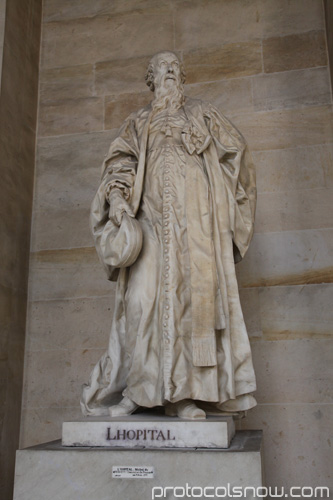 Versailles L’Hopital statue calculus rule