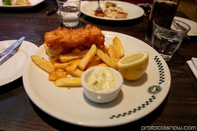 London fish and chips