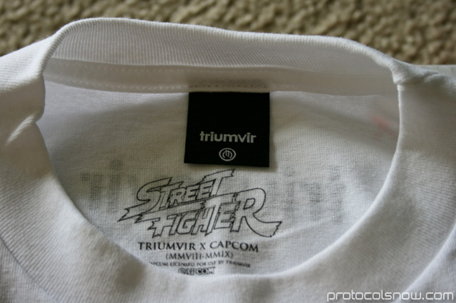 Street Fighter 4 Triumvir Capcom T-shirt tag