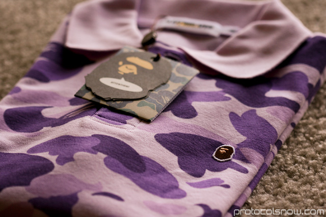 A Bathing Ape Taipei city camo shark hoody parka polo