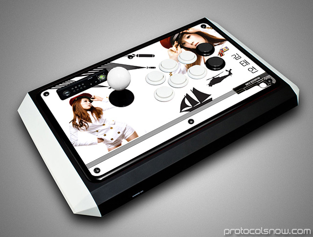 Street Fighter 4 Tournament Edition Madcatz arcade stick fighting game custom art customization template SNSD Taeyeon leader Kpop