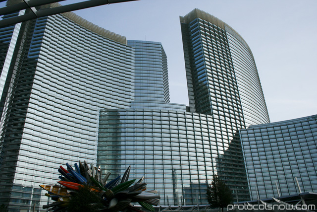 Aria CityCenter complex Las Vegas resort casino hotel glass