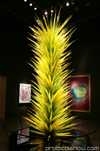 Aria CityCenter complex Las Vegas resort casino hotel Chihuly art gallery glass