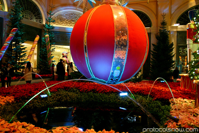 Bellagio conservatory winter resort casino hotel Las Vegas