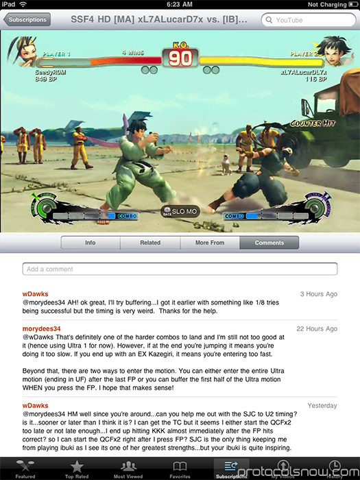 iPad Apple tablet youtube videos app