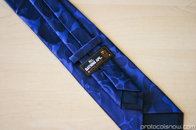 Mr. Bathing Ape Bape United Arrows jacquard camo tie necktie