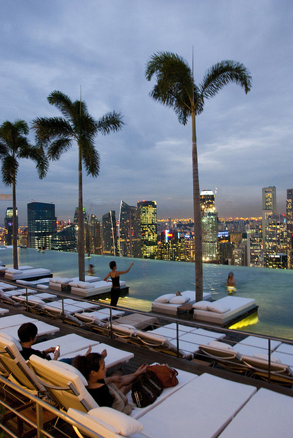 Marina Bay Sands Singapore infinity pool Skypark casino hotel