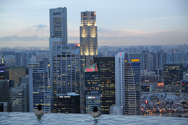 Marina Bay Sands Singapore infinity pool Skypark casino hotel