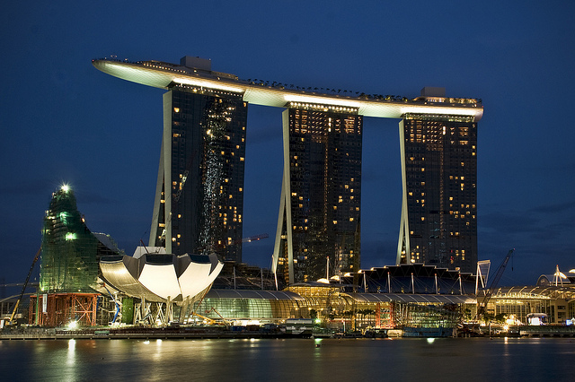 Marina Bay Sands Singapore infinity pool Skypark casino hotel