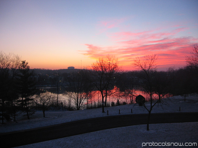 Sunset lake