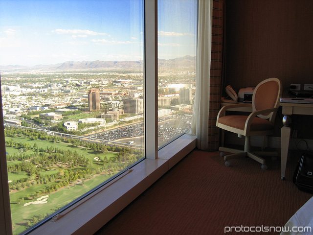 Las Vegas Wynn hotel room windows