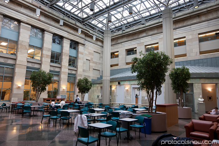 Harvard Medical School Tosteson education center atrium