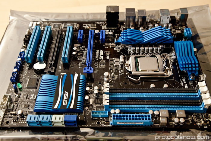 PC build Intel i5 2500k CPU Asus P8P67 motherboard mobo
