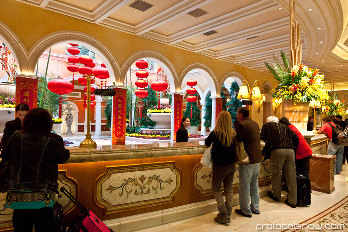 Las Vegas Chinese New Year dragon decorations celebration Bellagio lobby hotel casino