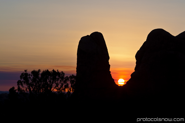 Arches National Park sunset roadtrip