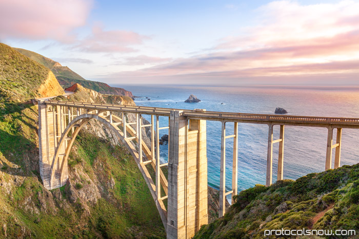 Bixby Bridge Pacific Coast Highway PCH Big Sur